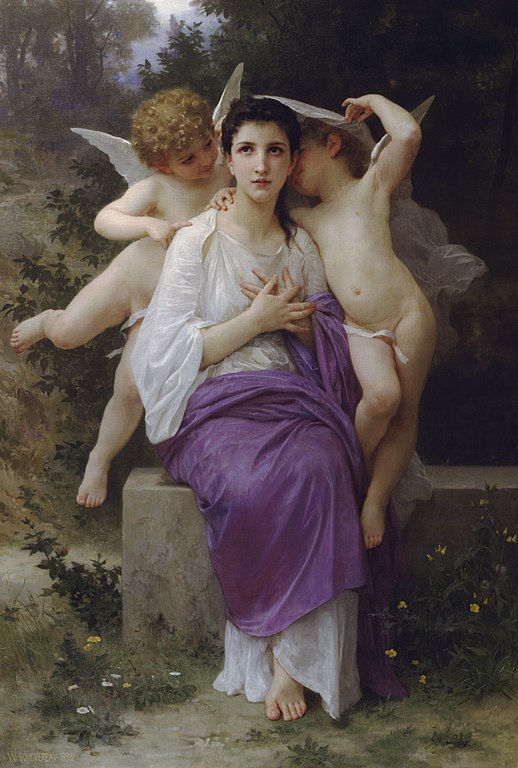 法国画家威廉·阿道夫·布格罗（William Adolphe Bouguereau)《芳心初醒》