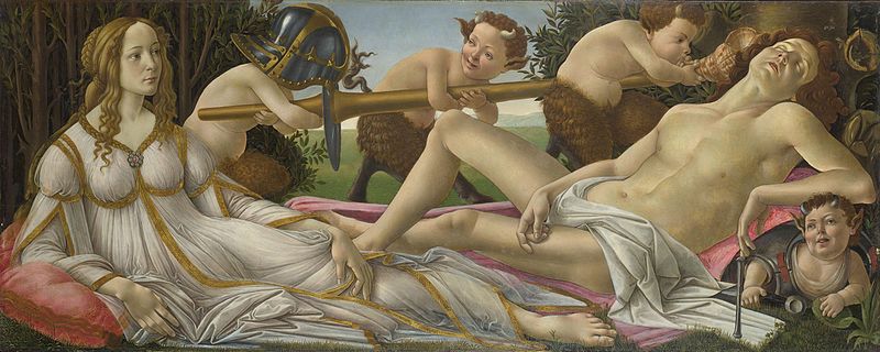 意大利画家桑德罗·波提切利（Sandro Botticelli）《维纳斯与战神》