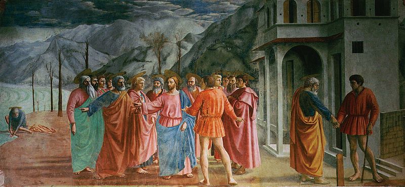 画家马萨乔（Masaccio）《纳税银》高清下载