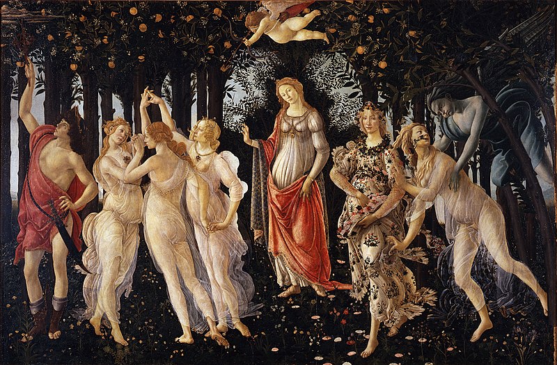 意大利画家桑德罗·波提切利（Sandro Botticelli）《春》高清图片