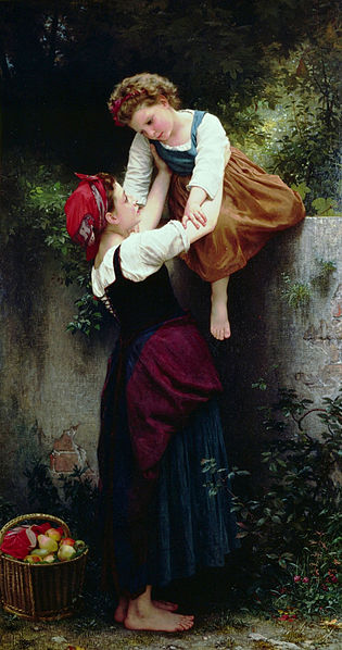 法国画家威廉·阿道夫·布格罗（William Adolphe Bouguereau)《姐妹小偷》高清下载