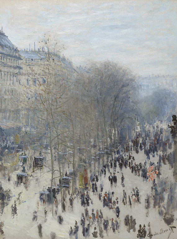 法国画家克洛德·莫奈（Claude Monet）作品《嘉布遣大道》