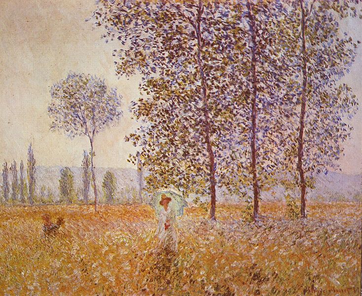 克洛德·莫奈（Claude Monet）《白杨树》1887年 高清下载