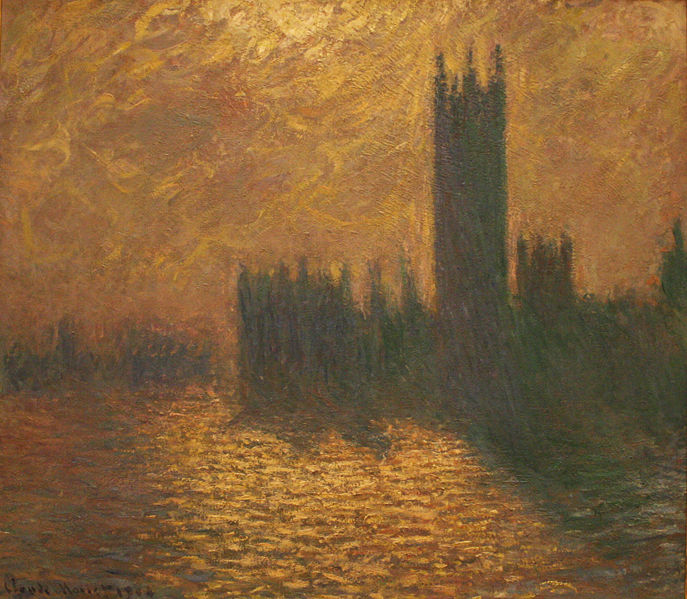 法国画家克洛德·莫奈（Claude Monet）作品1904《国会大厦》