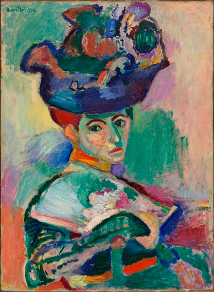 法国亨利·马蒂斯(Henri Matisse)作品《戴帽子的女人》