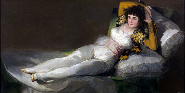  弗朗西斯科·德·戈雅 （Francisco de Goya y Lucientes）作品《着衣的玛哈》高清图