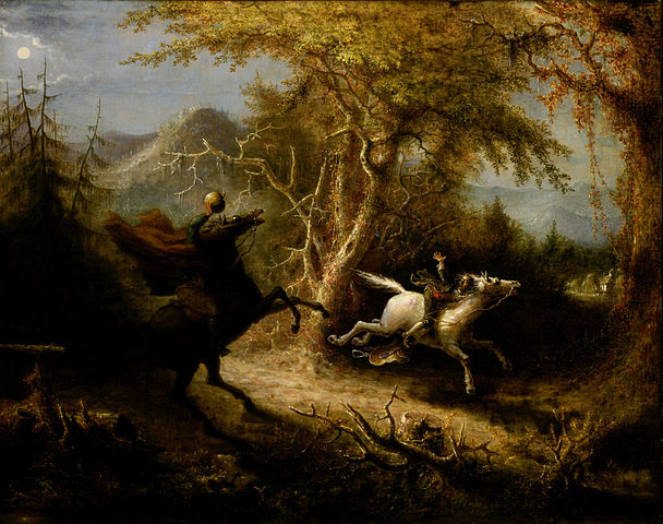 美国艺术家约翰·奎多作品《无头骑士追逐伊卡鲍德·克莱恩》高清