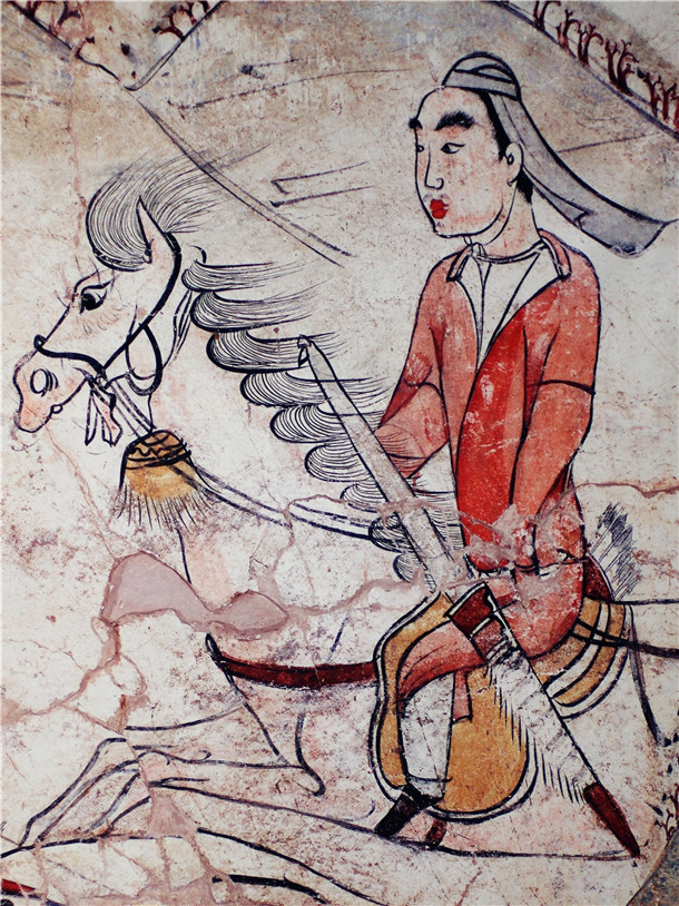 北齐王朝大墓壁画局部 1