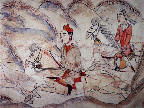 北齐王朝大墓壁画局部 3