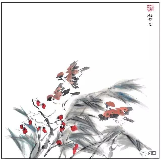 麻雀,燕子,翠鸟的画法