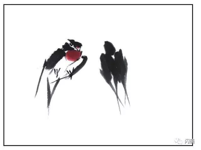 麻雀,燕子,翠鸟的画法