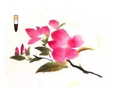 简单国画教程：桃花画法