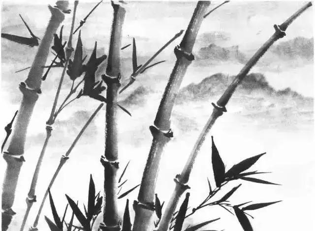 山水画基础技法,树、竹、芦苇