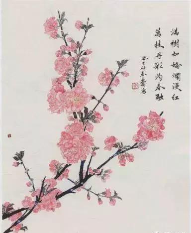 简单国画教程：桃花画法