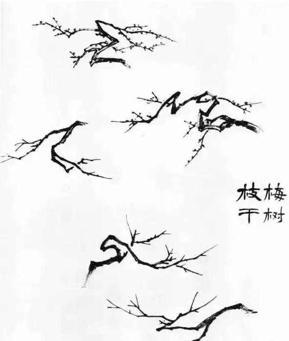 山水画基础技法,树、竹、芦苇