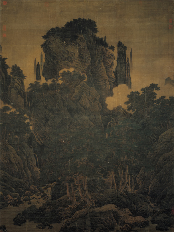 李唐（1050–1130）的万壑松风国画高清图片