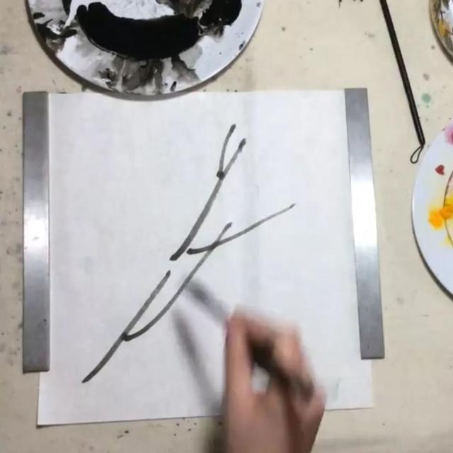 写意菊花画法图例