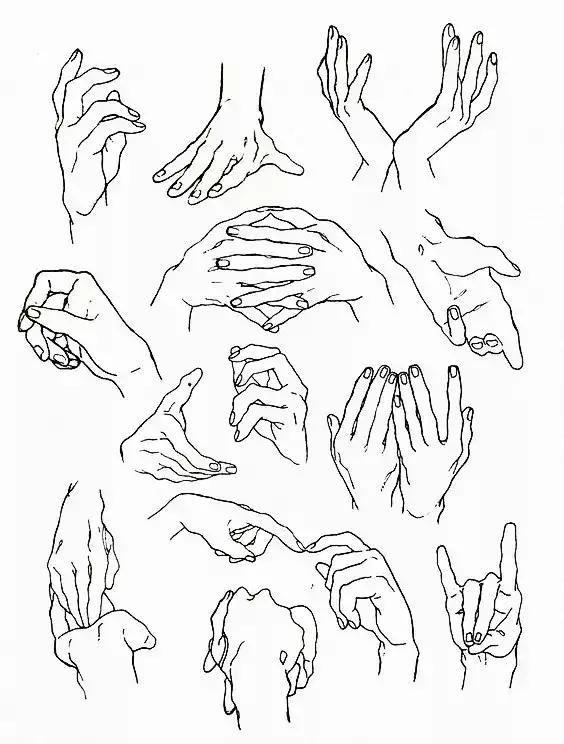 手势画法