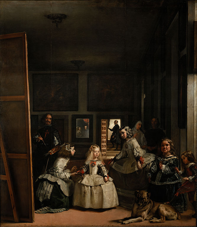 西班牙画家委拉斯奎兹（     Diego Rodriguez de Silva y Velázquez ）《宫娥》高清下载