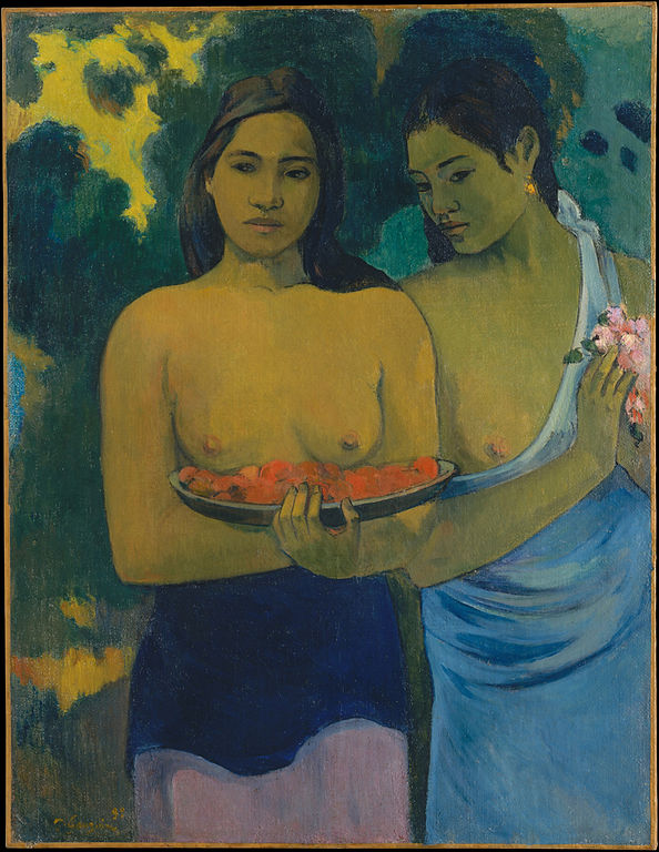 保罗·高更(paul gauguin)作品《两个大溪地女人》高清下载