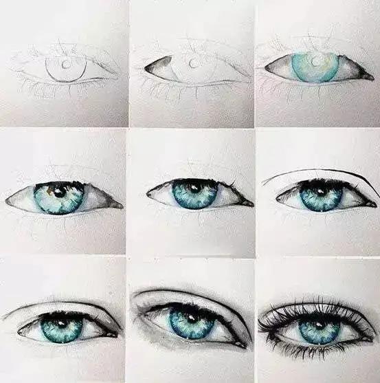 分步骤图解教你画眼睛