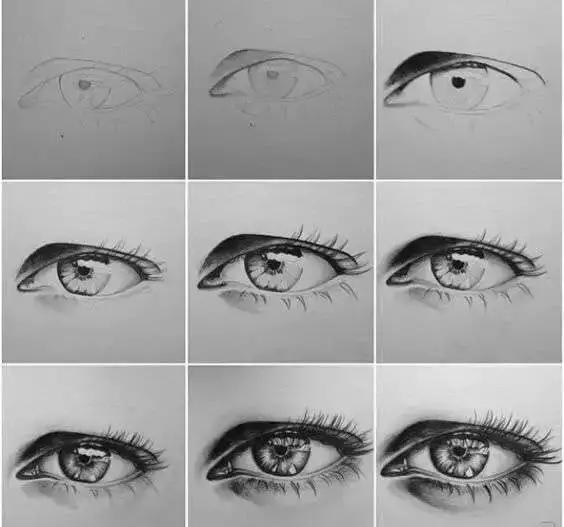 分步骤图解教你画眼睛