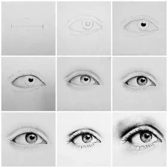 分步骤图解教你画眼睛