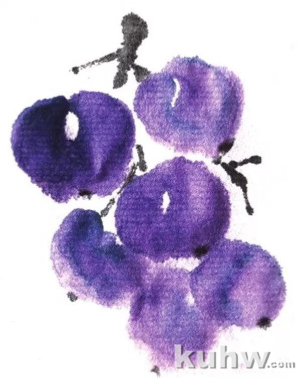 水墨葡萄怎么画？