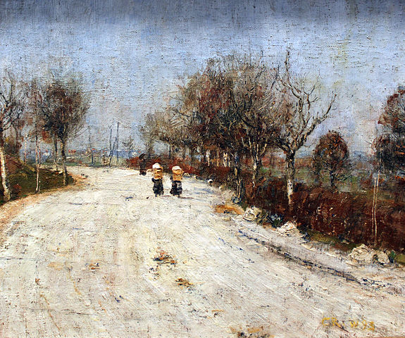 克里斯蒂安·罗夫斯(Christian Rohlfs)作品《通往格尔默罗达的路》高清