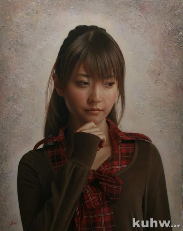 好色养眼，日本画家Oka.Yasutomo超写实油画