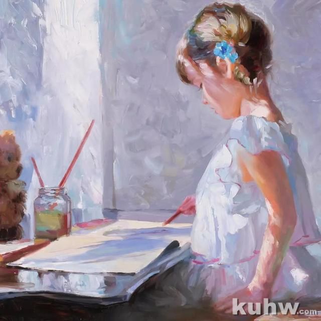 油画光感的传达，好美