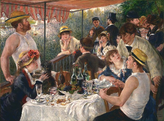 前100幅世界名画（十三）-皮埃尔·奥古斯特·雷诺阿（Pierre-Auguste Renoir）作品《划船晚宴》