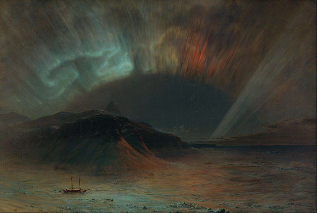 弗雷德里克·埃德温·丘奇(Frederic Edwin Church)作品《北极光》