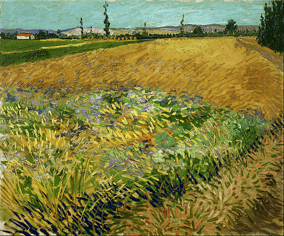 文森特·梵高（Vincent van Gogh）作品《麦田》高清下载 