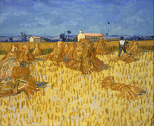 文森特·梵高（Vincent van Gogh）《普罗旺斯的收获》高清下载