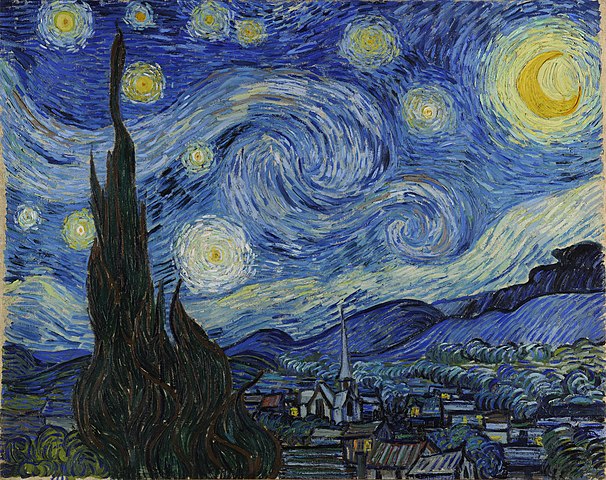 文森特·梵高（Vincent van Gogh）作品《星夜》高清下载