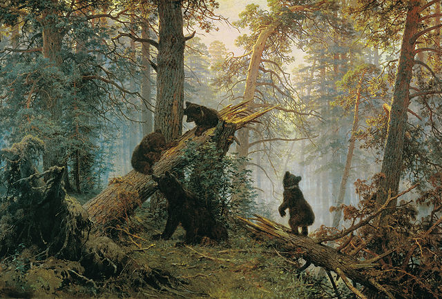 伊凡·伊凡诺维奇·希施金（Ivan I. Shishkin） 作品《松林中的早晨》高清下载