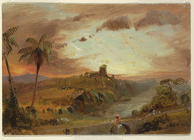 弗雷德里克·埃德温·丘奇(Frederic Edwin Church) 作品《“美国假想景观》