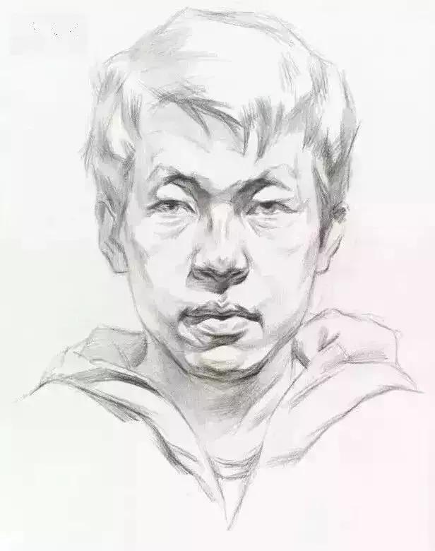 「素描头像」三庭五眼、五官塑造、步骤析、头像结构、作品析