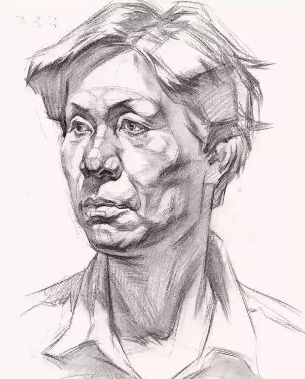 「素描头像」三庭五眼、五官塑造、步骤析、头像结构、作品析