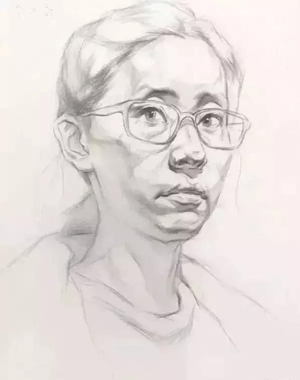 「素描头像」三庭五眼、五官塑造、步骤析、头像结构、作品析