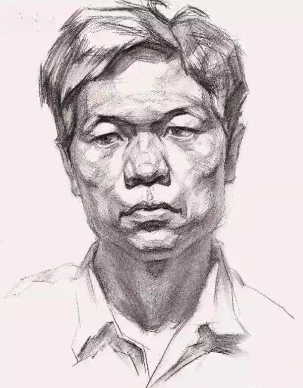 「素描头像」三庭五眼、五官塑造、步骤析、头像结构、作品析
