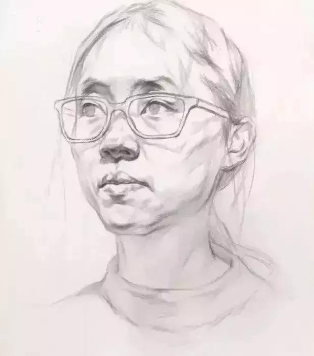 「素描头像」三庭五眼、五官塑造、步骤析、头像结构、作品析