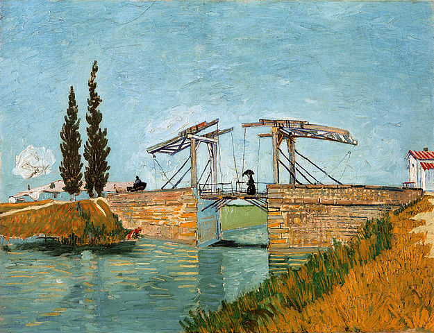 文森特·梵高（Vincent van Gogh）作品《阿尔勒的郎格瓦大桥》高清下载
