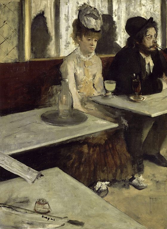 法国画家埃德加·德加（Edgar Degas）作品《咖啡馆》高清