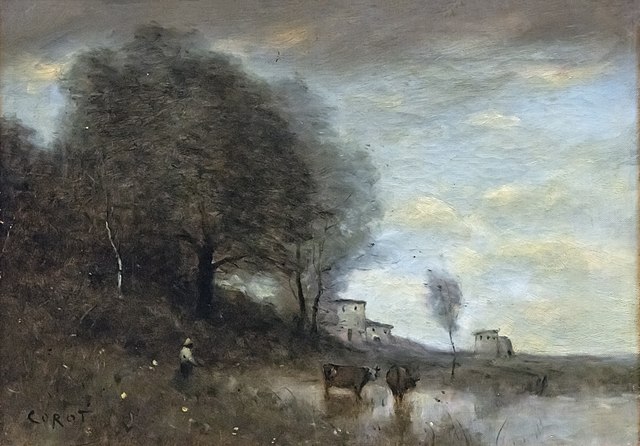 让·巴蒂斯特·卡米尔·柯罗 (Jean-Baptiste-Camille Corot)作品《景观》高清下载