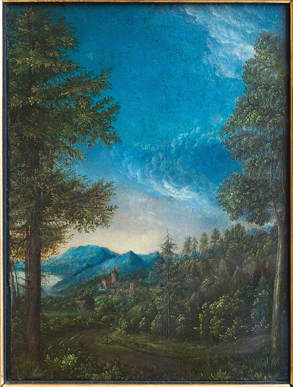 阿尔布雷希特·阿尔特多夫(Albrecht Altdorfer)作品《雷根斯堡附近的多瑙河景观》