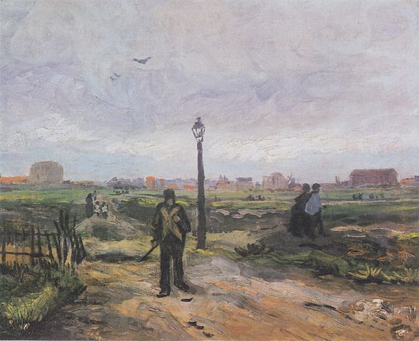 文森特·梵高（Vincent van Gogh）作品《巴黎郊外》高清下载