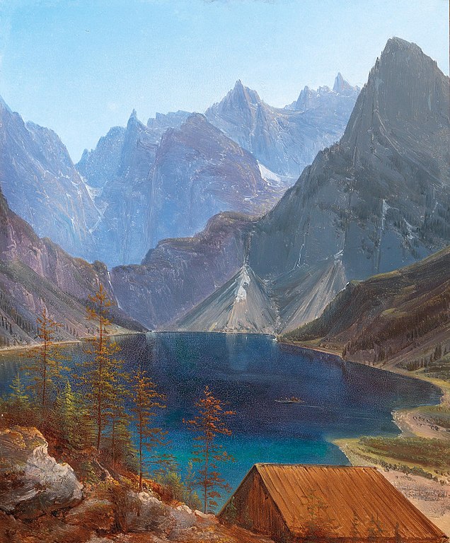 马蒂亚斯·鲁道夫·托玛作品《山下湖》高清下载