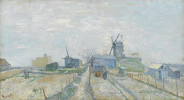 文森特·梵高（Vincent van Gogh）作品《工厂和菜园》高清下载